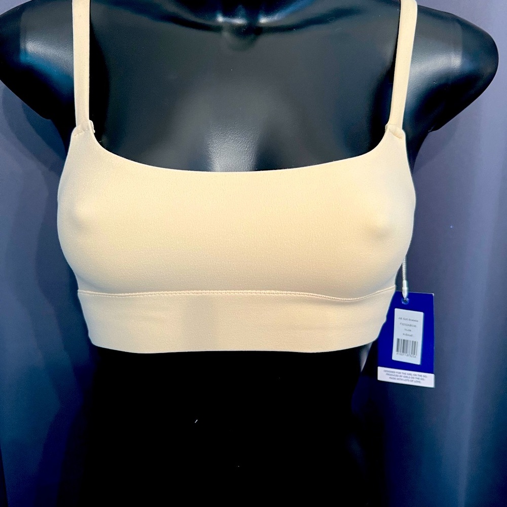 NWT Addison Bay AB Soft Bralette in Nude. Size XS